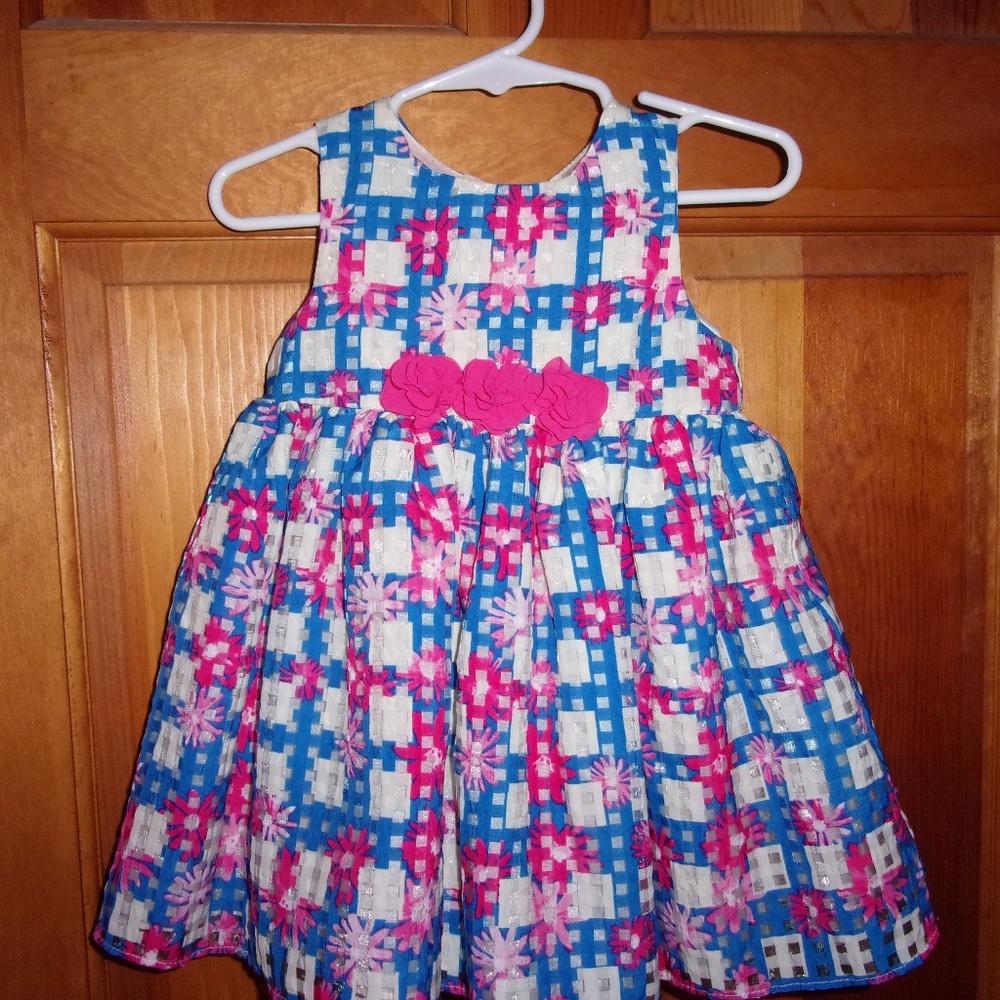 infant girls size 12M colorful Easter dress/spring